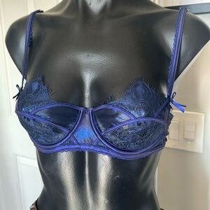 34B Honey Birdette Rosin Bra - Sapphire Blue